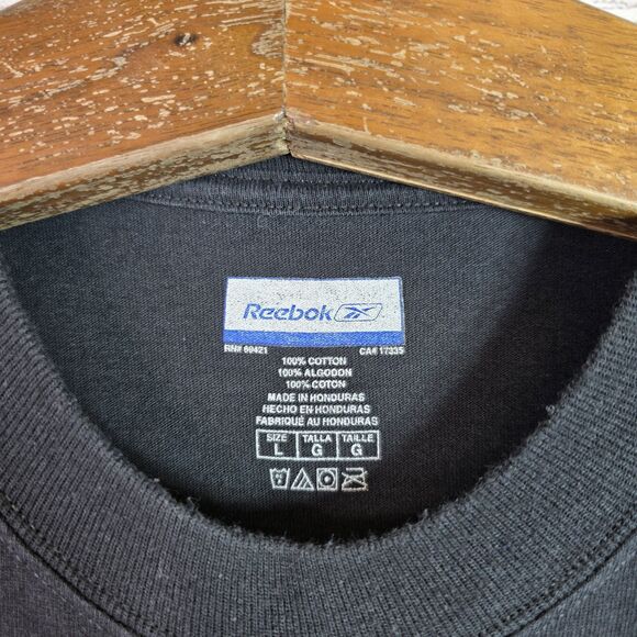 Vintage Y2K Reebok Pittsburgh Steelers Super Steelers AFC Black T-Shirt Sz Large - Picture 5 of 8